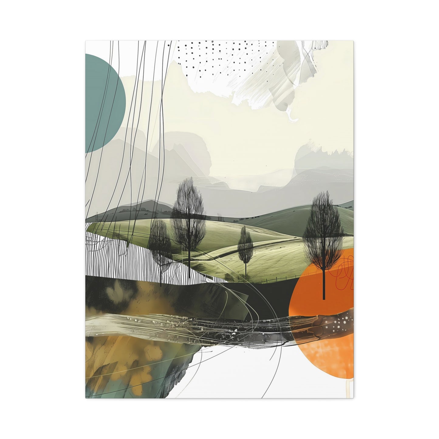Serene Geometric Landscape