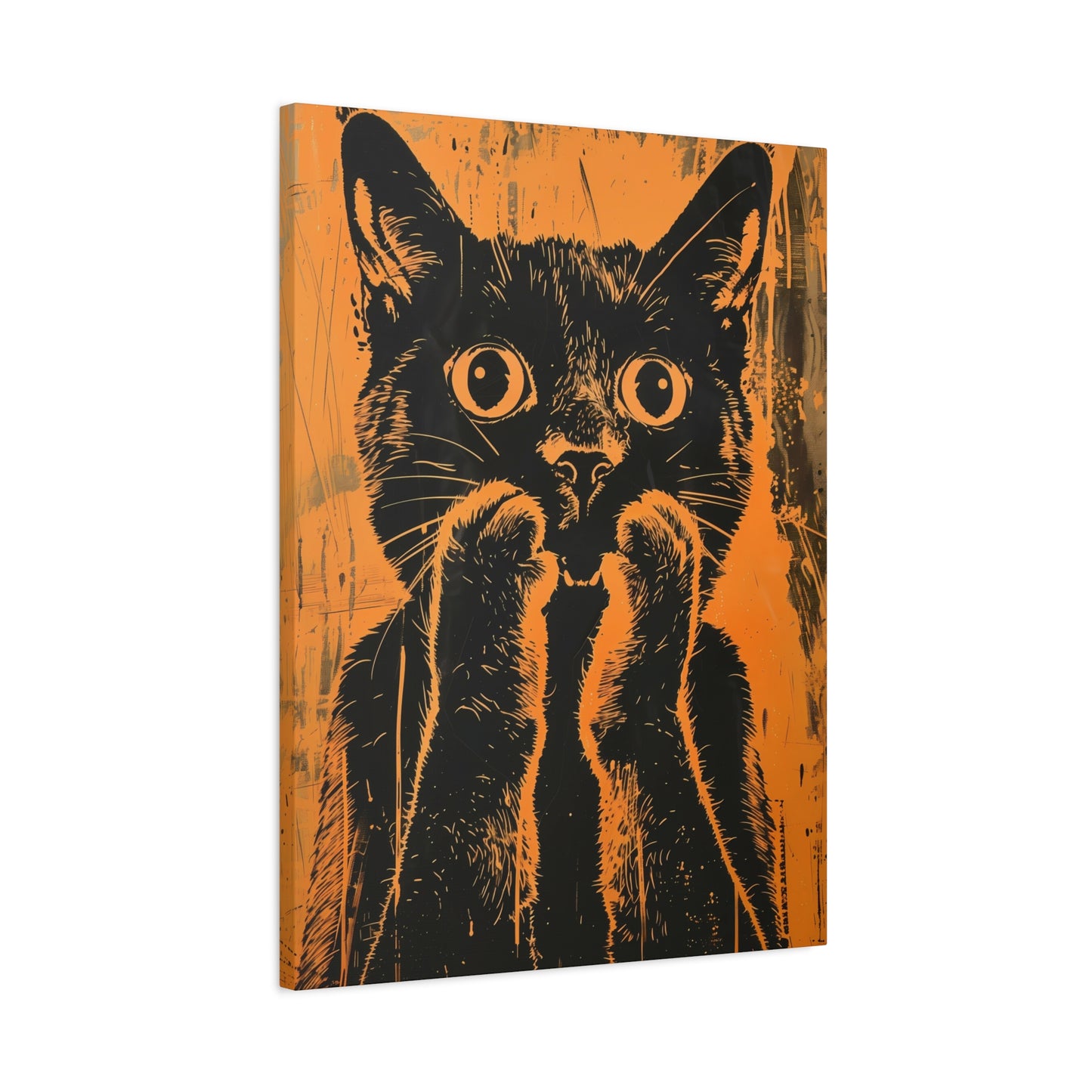 Playful Silence Cat Canvas