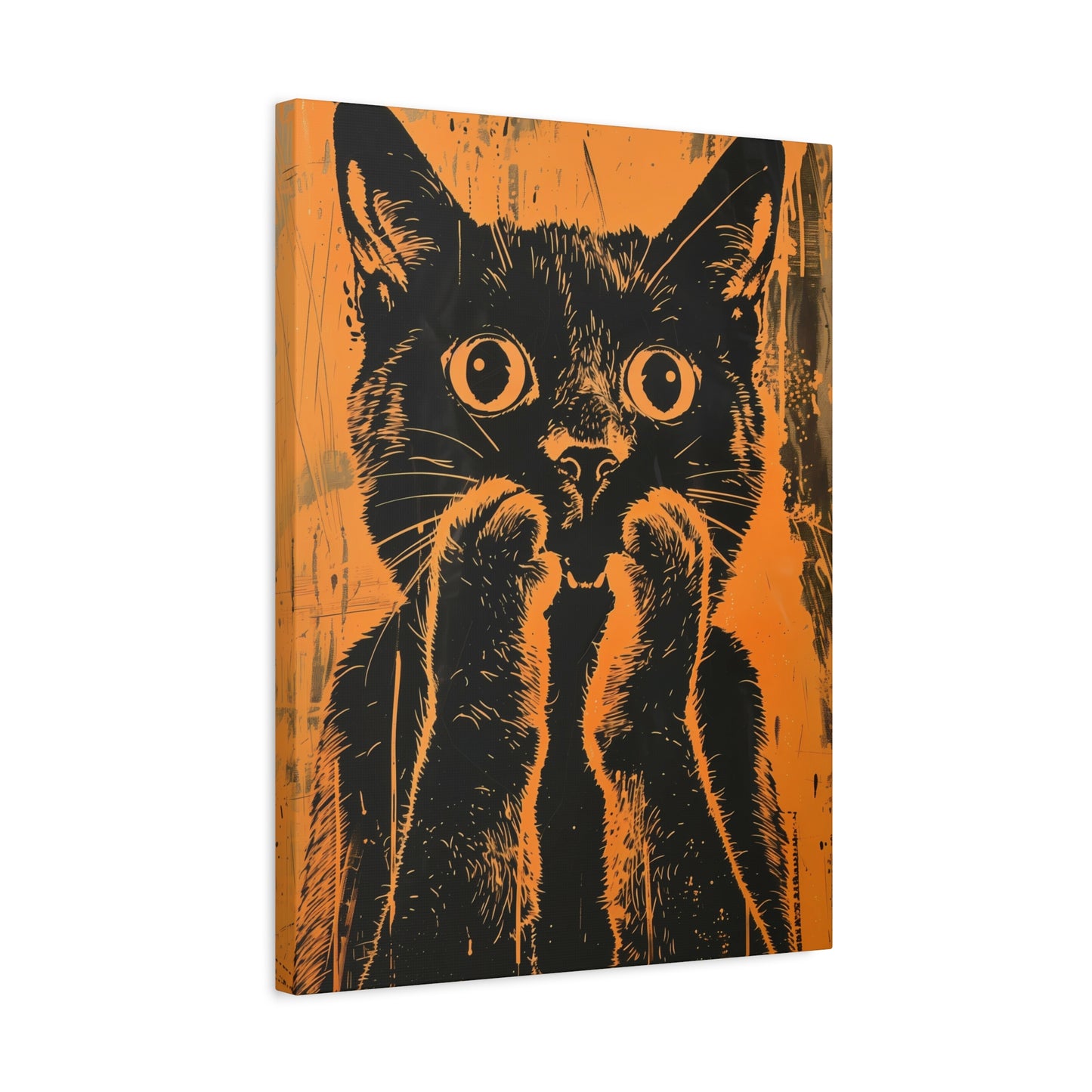 Playful Silence Cat Canvas