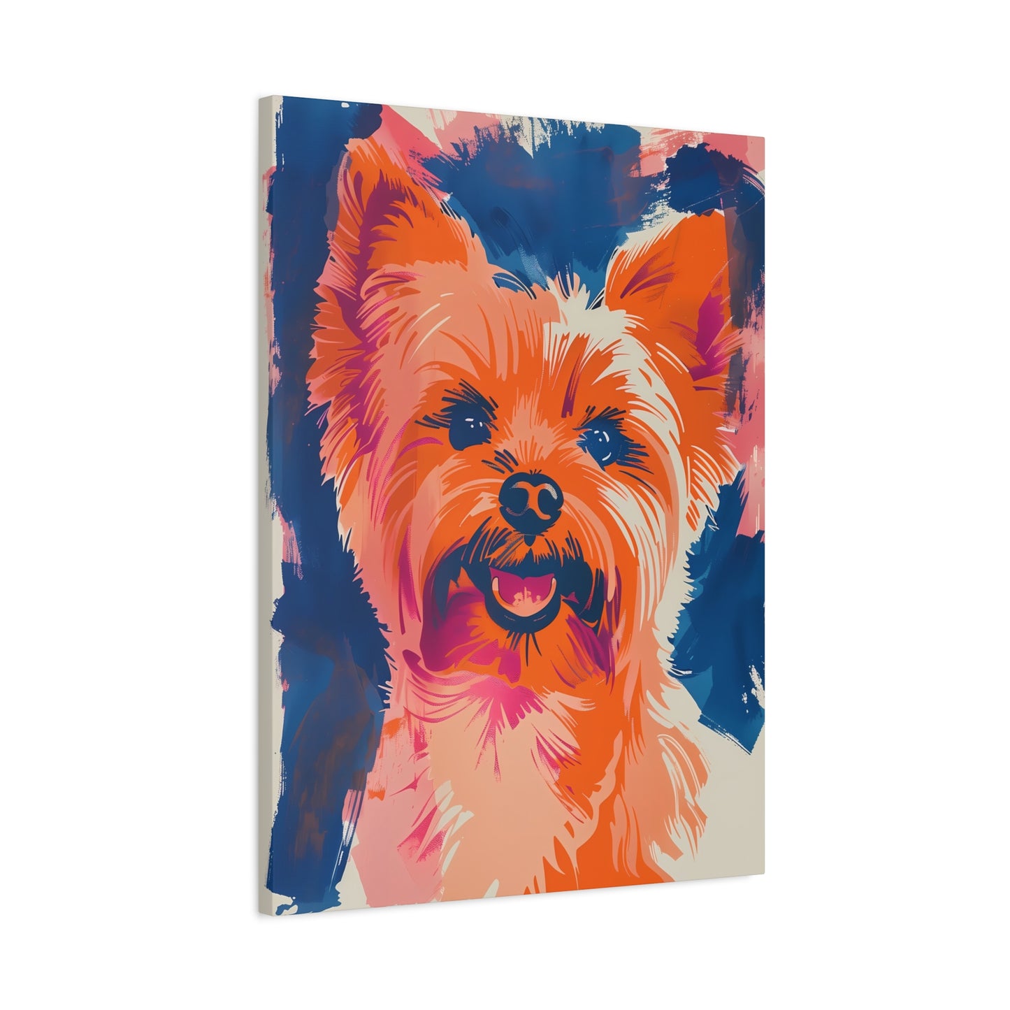 Yorkie Bliss in Colorful Abstraction