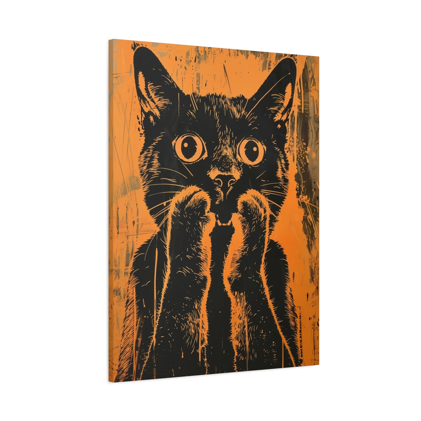 Playful Silence Cat Canvas