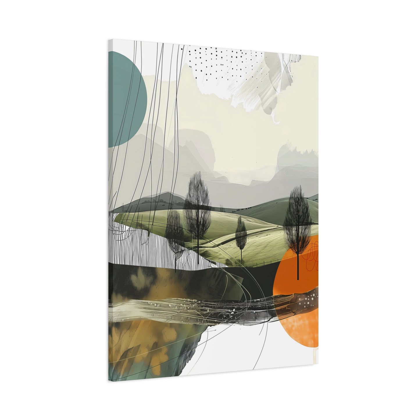 Serene Geometric Landscape