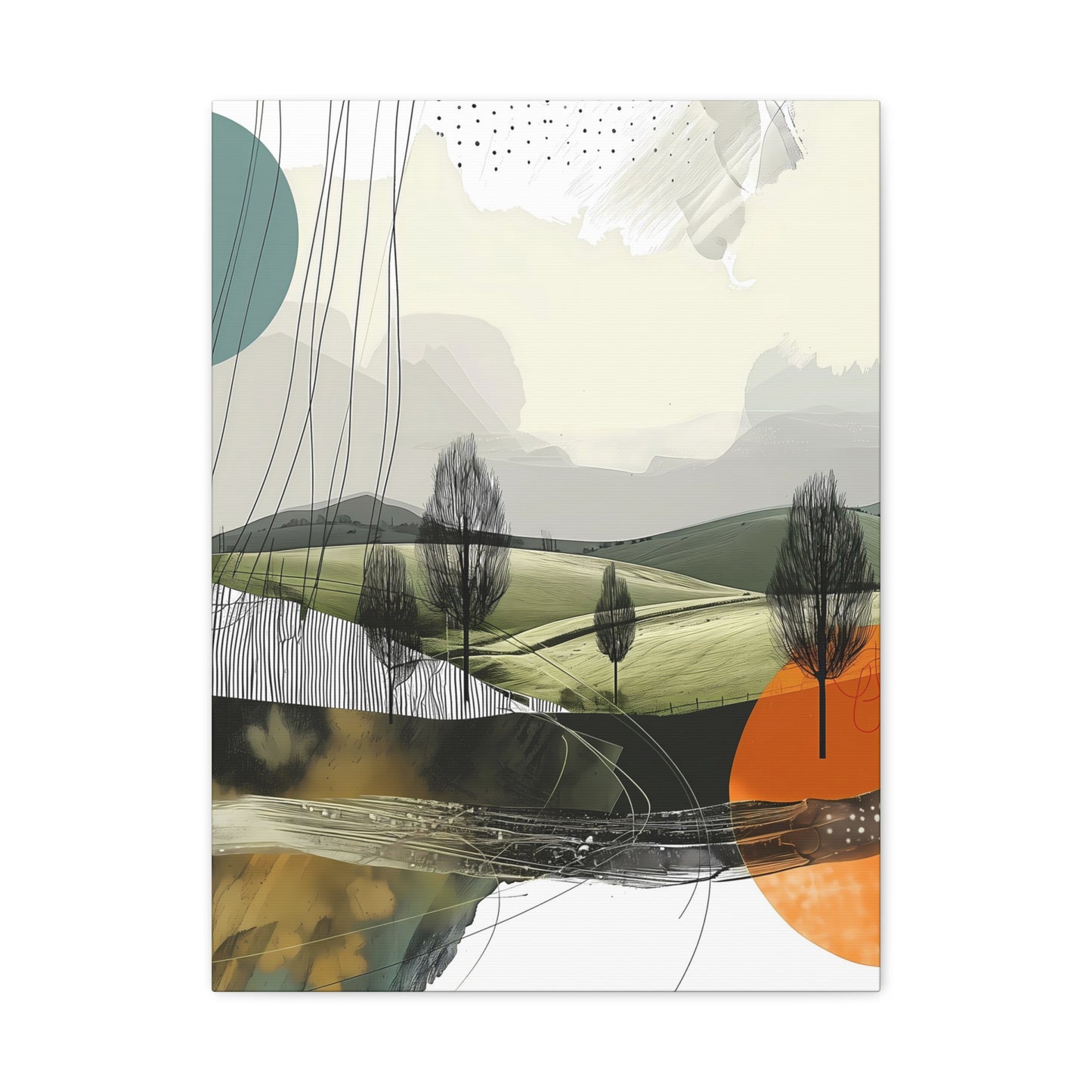 Serene Geometric Landscape