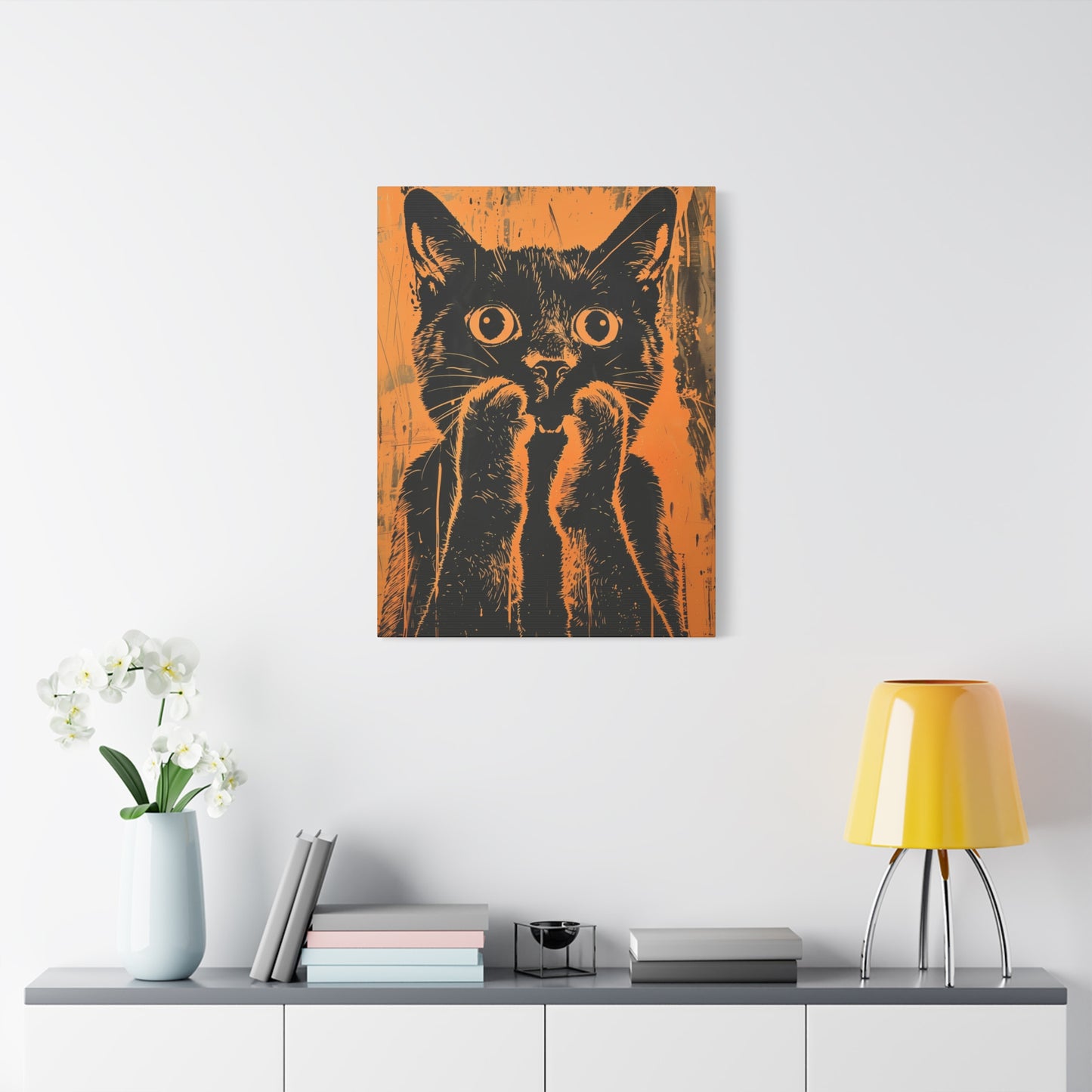Playful Silence Cat Canvas