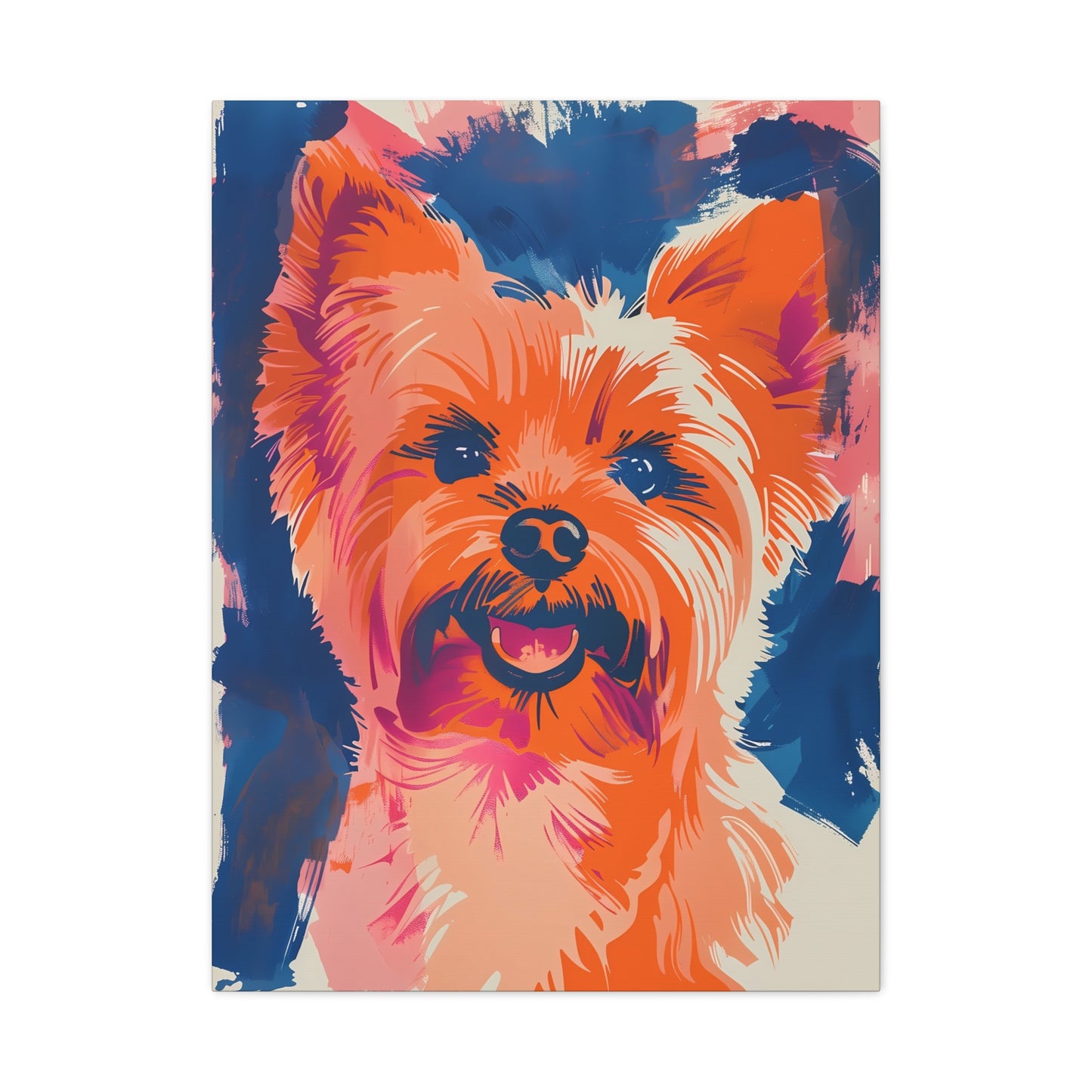 Yorkie Bliss in Colorful Abstraction