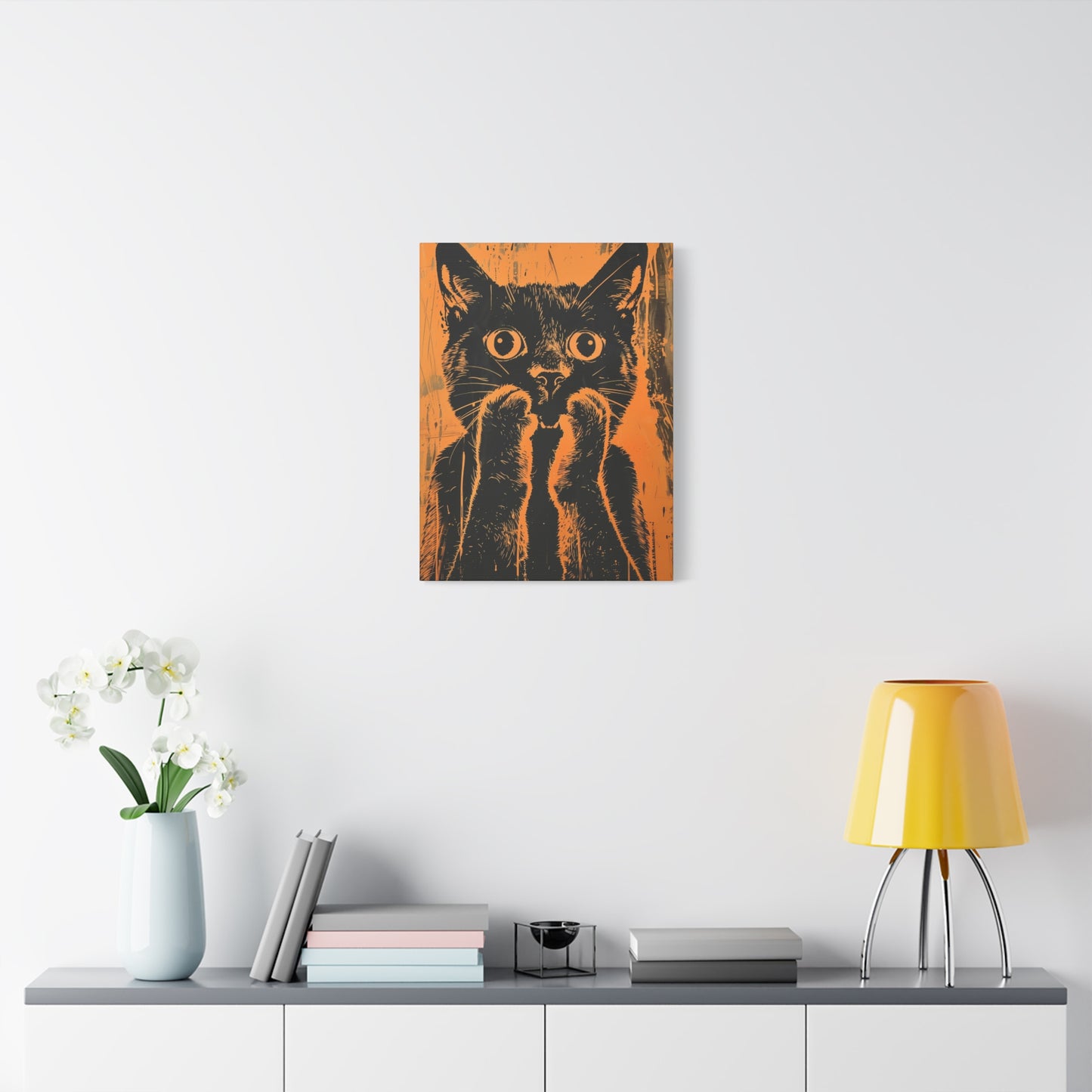 Playful Silence Cat Canvas