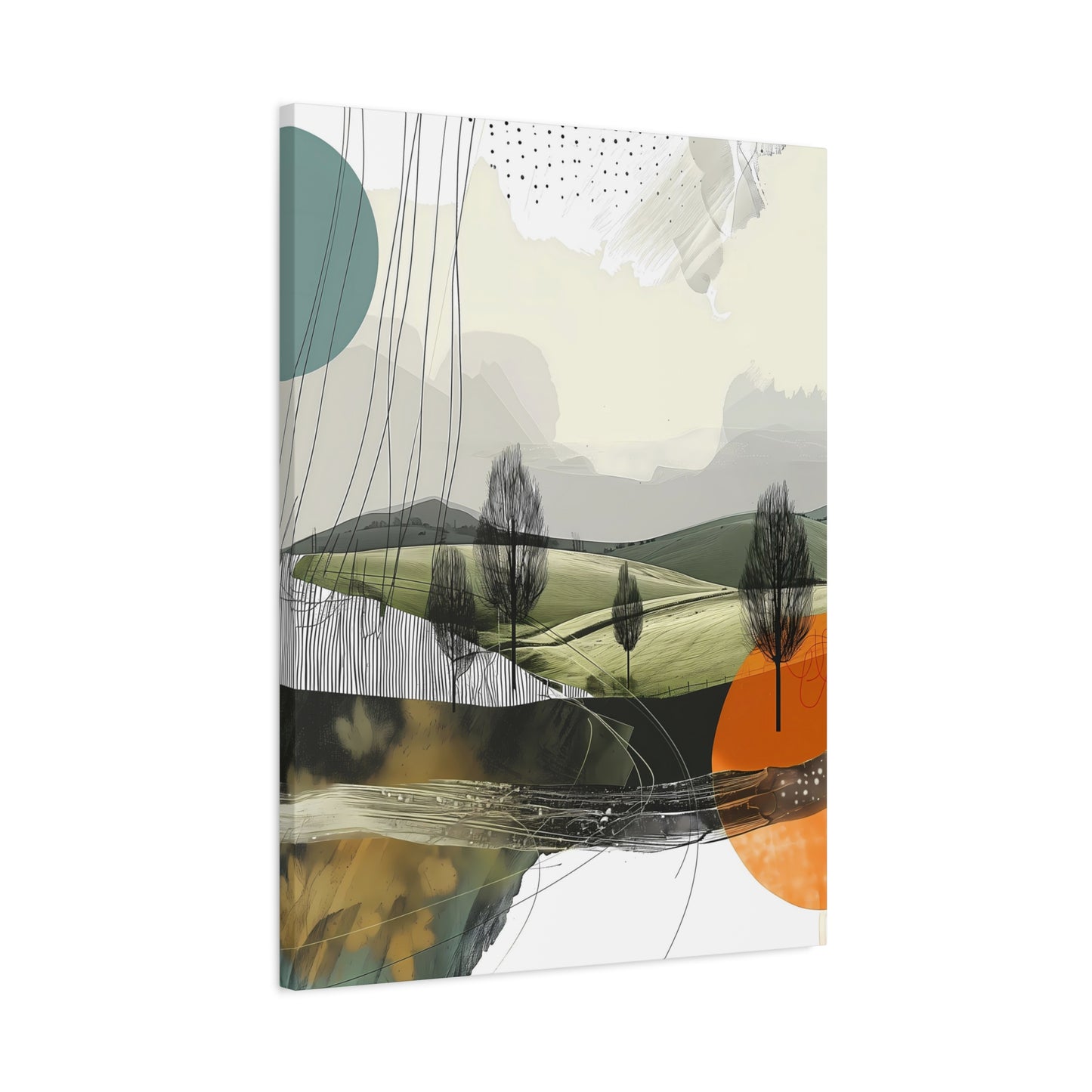 Serene Geometric Landscape