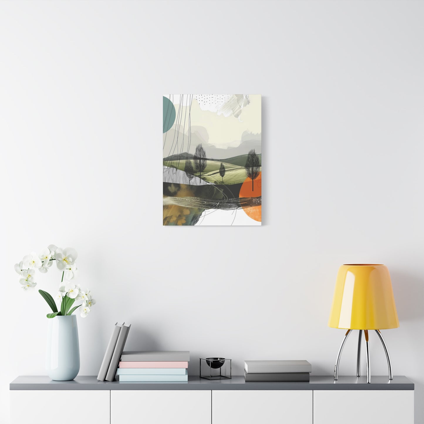 Serene Geometric Landscape