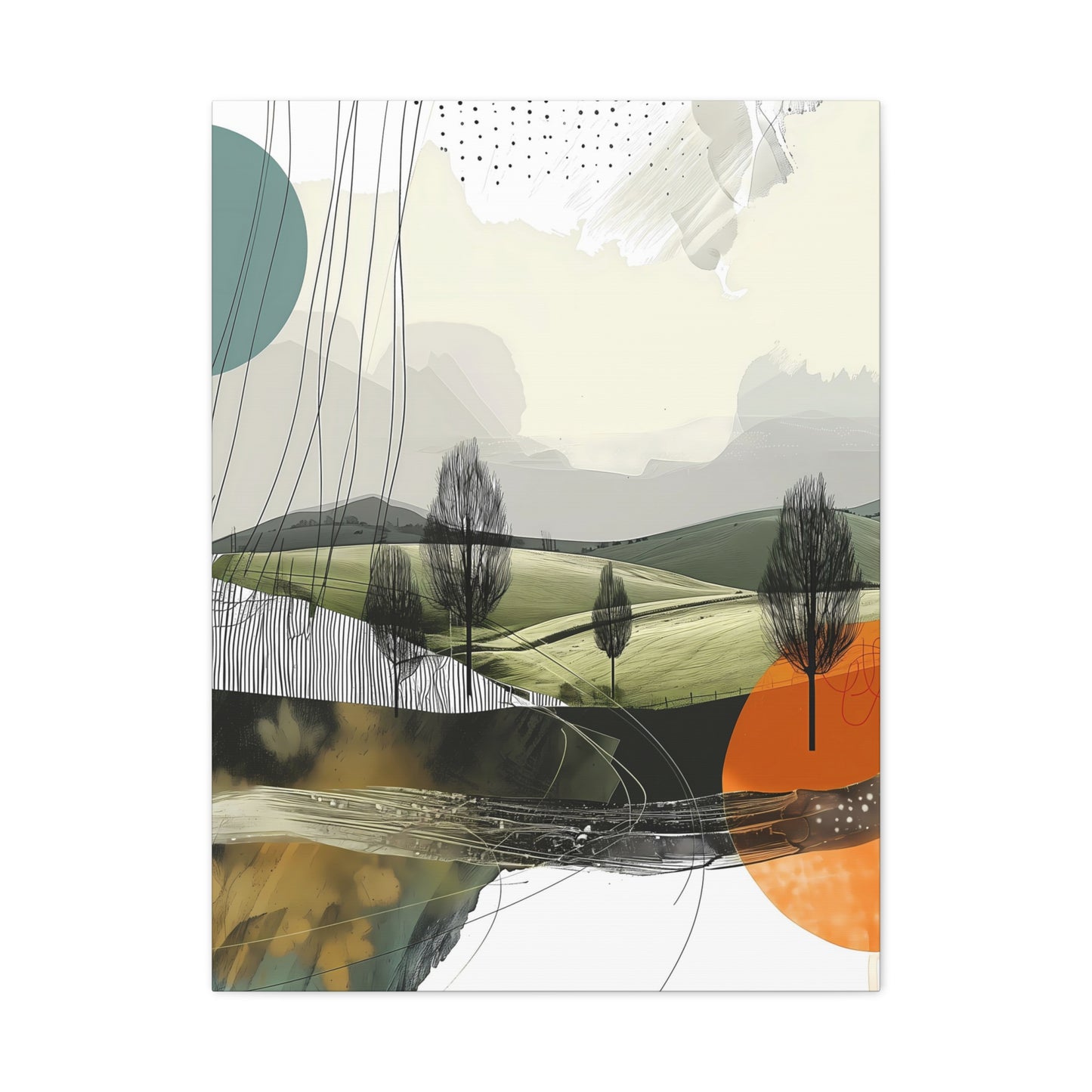 Serene Geometric Landscape