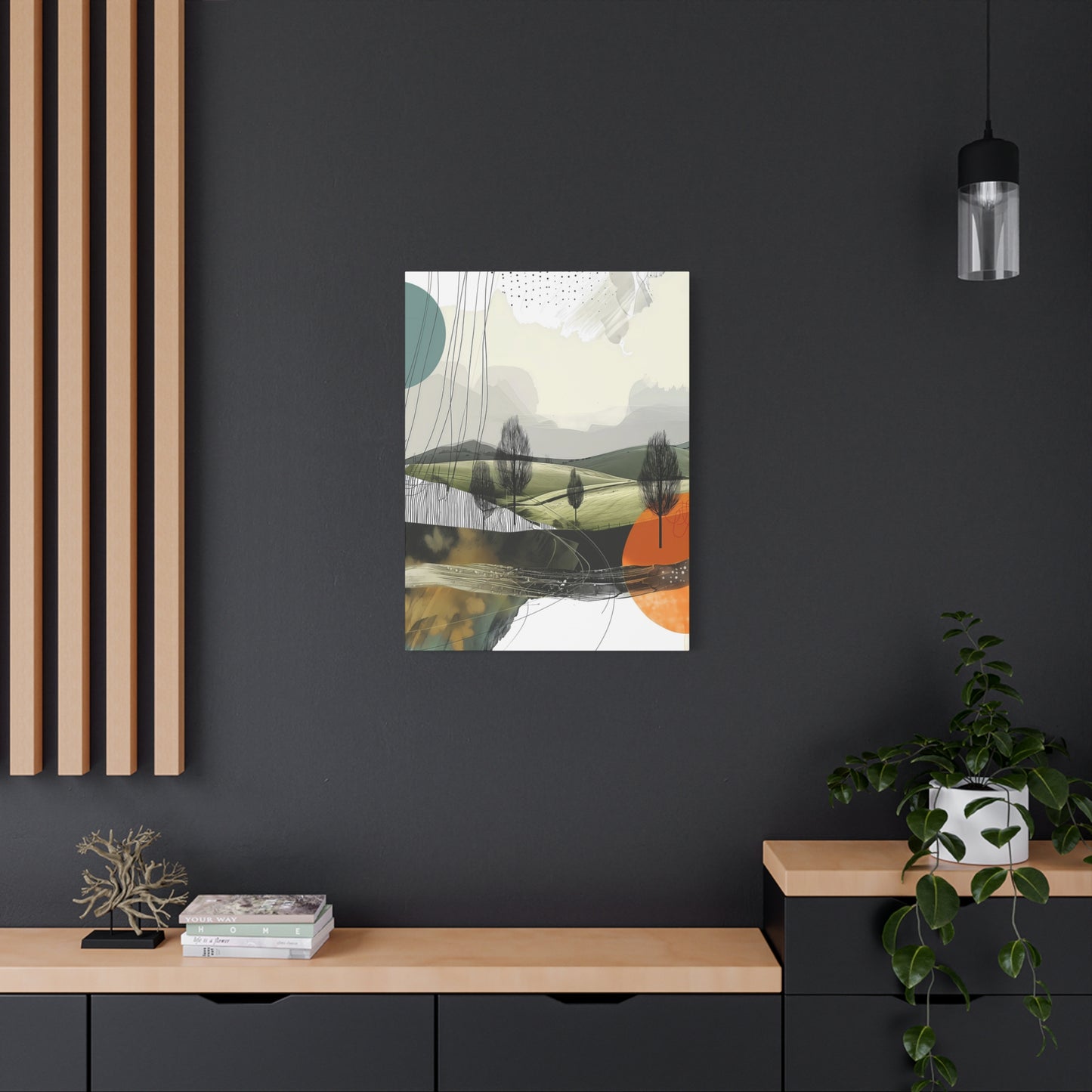 Serene Geometric Landscape