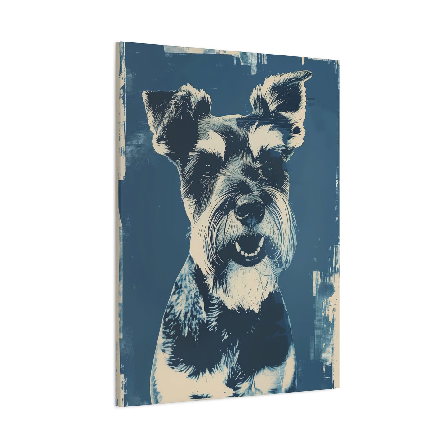 Schnauzer Smiles in Monochrome
