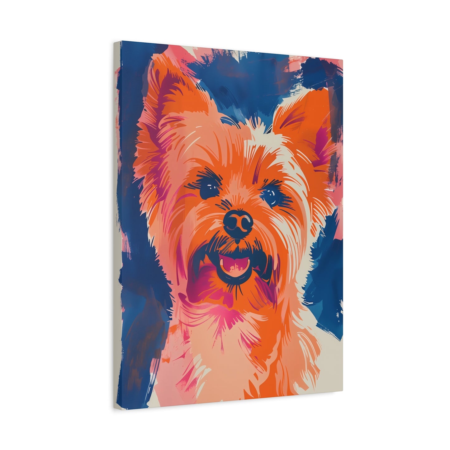 Yorkie Bliss in Colorful Abstraction