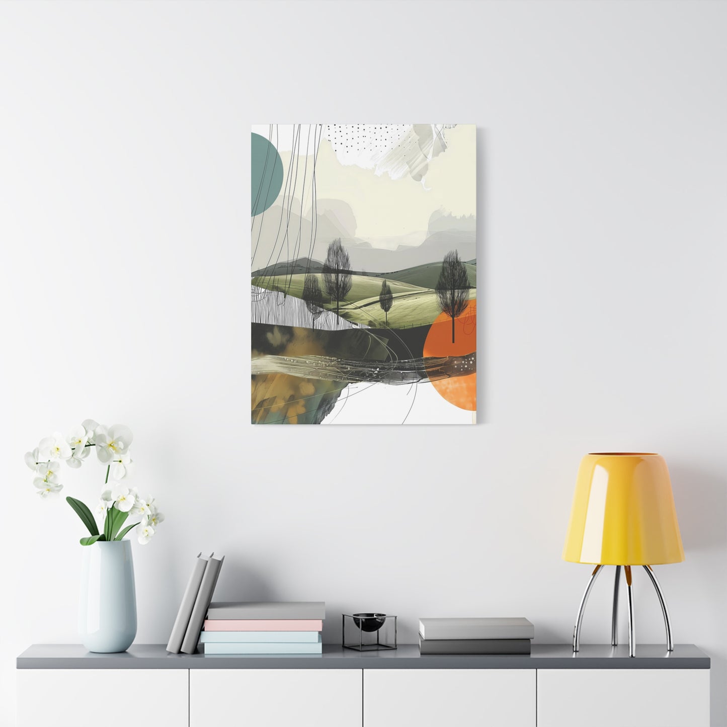 Serene Geometric Landscape