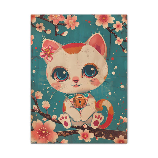 Cherry Blossom Cat Delight