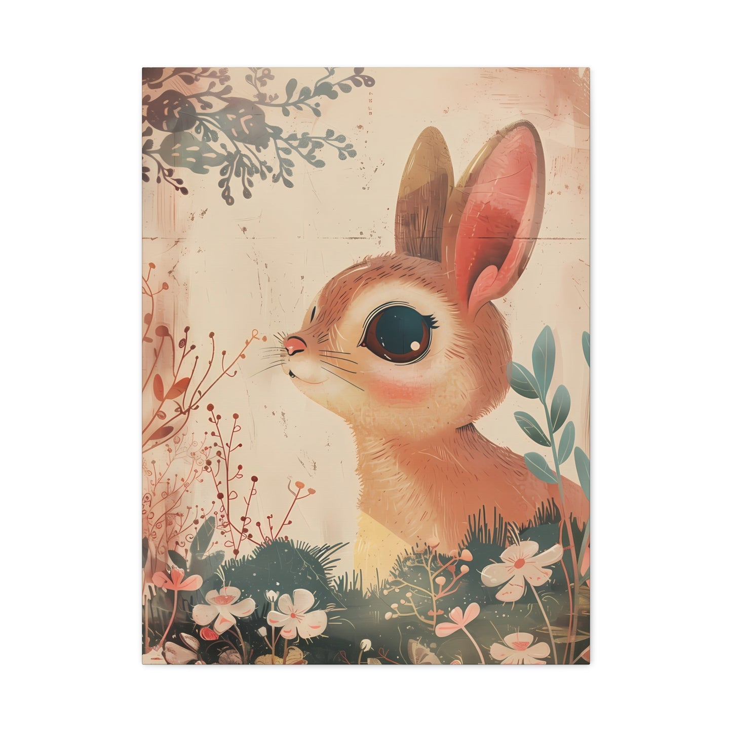 Whimsical Botanical Bunny Delight