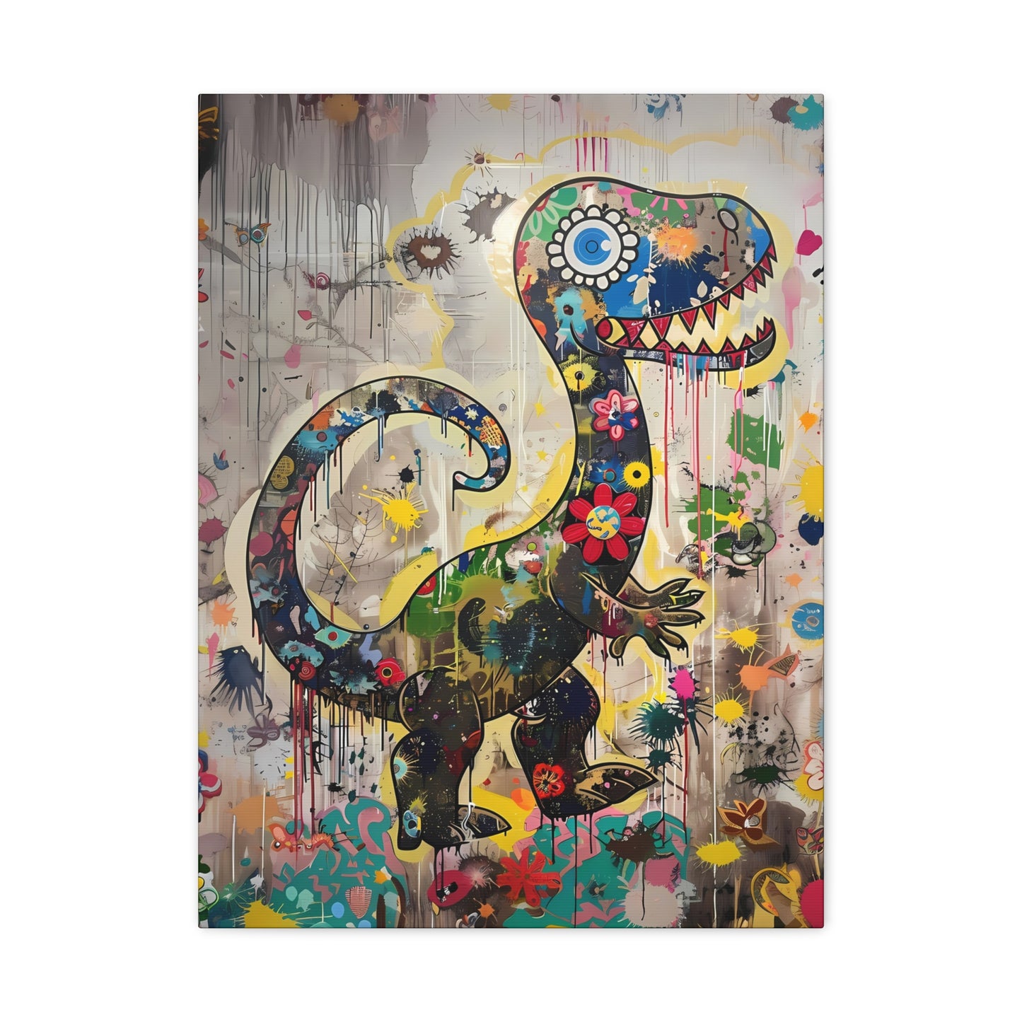 Jurassic Blooms Urban Canvas