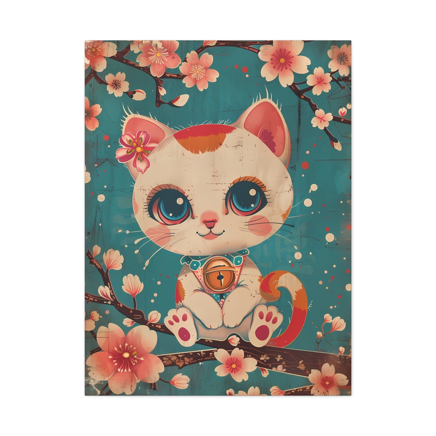 Cherry Blossom Cat Delight