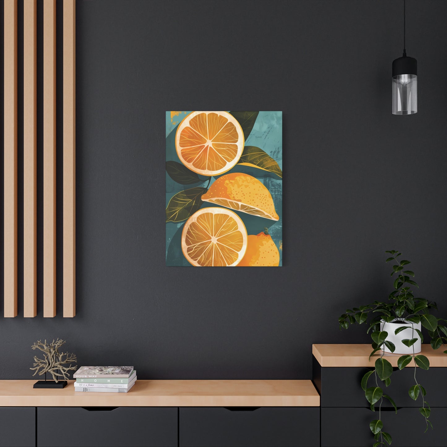 Citrus Harmony Retro Print