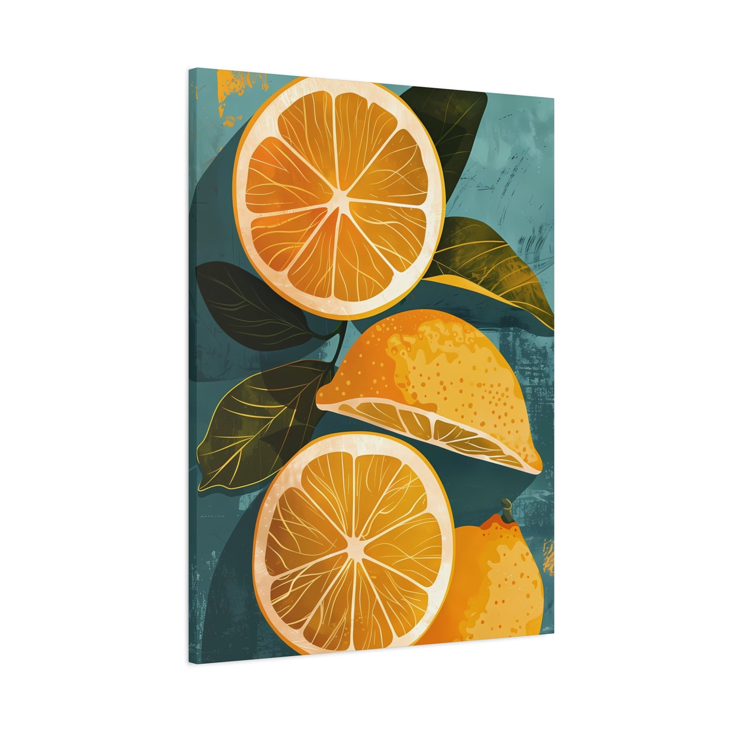 Citrus Harmony Retro Print