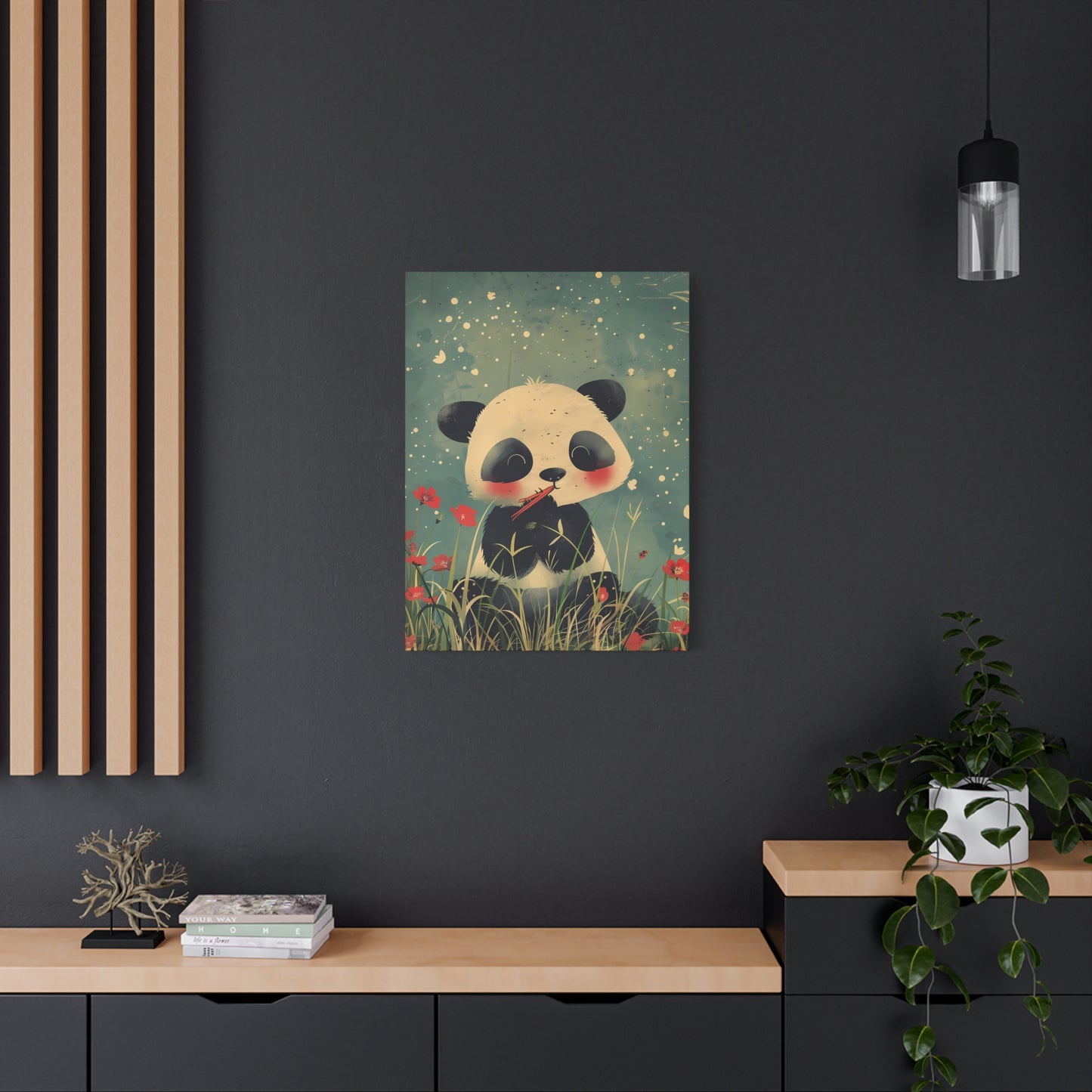 Nostalgic Panda in Bloom