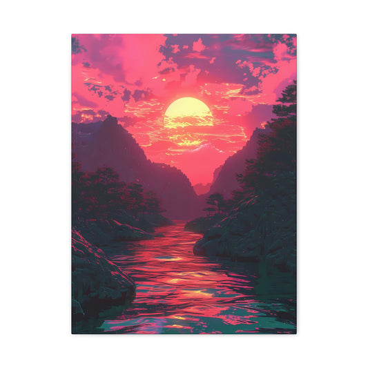 Neon Sunset Peaks