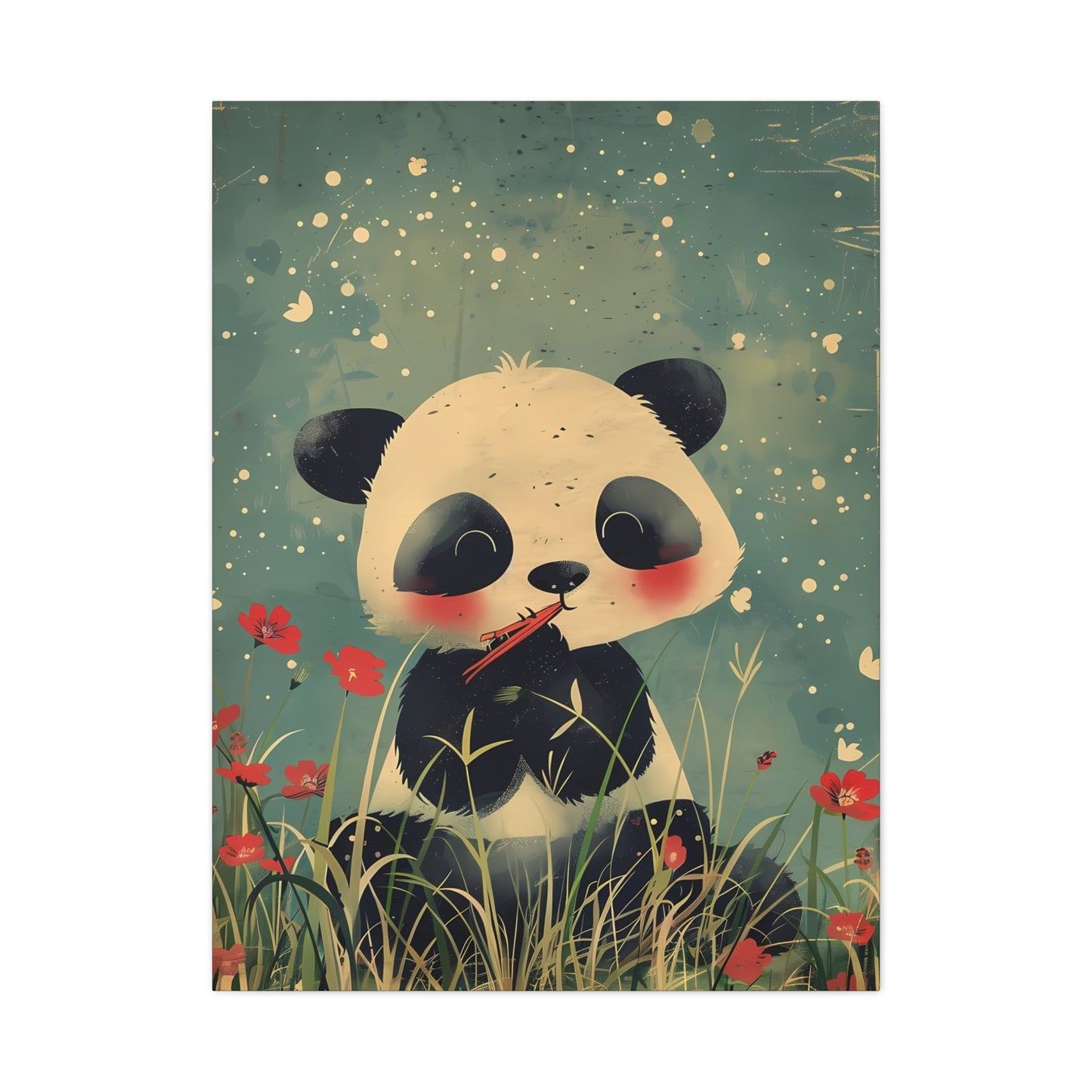 Nostalgic Panda in Bloom