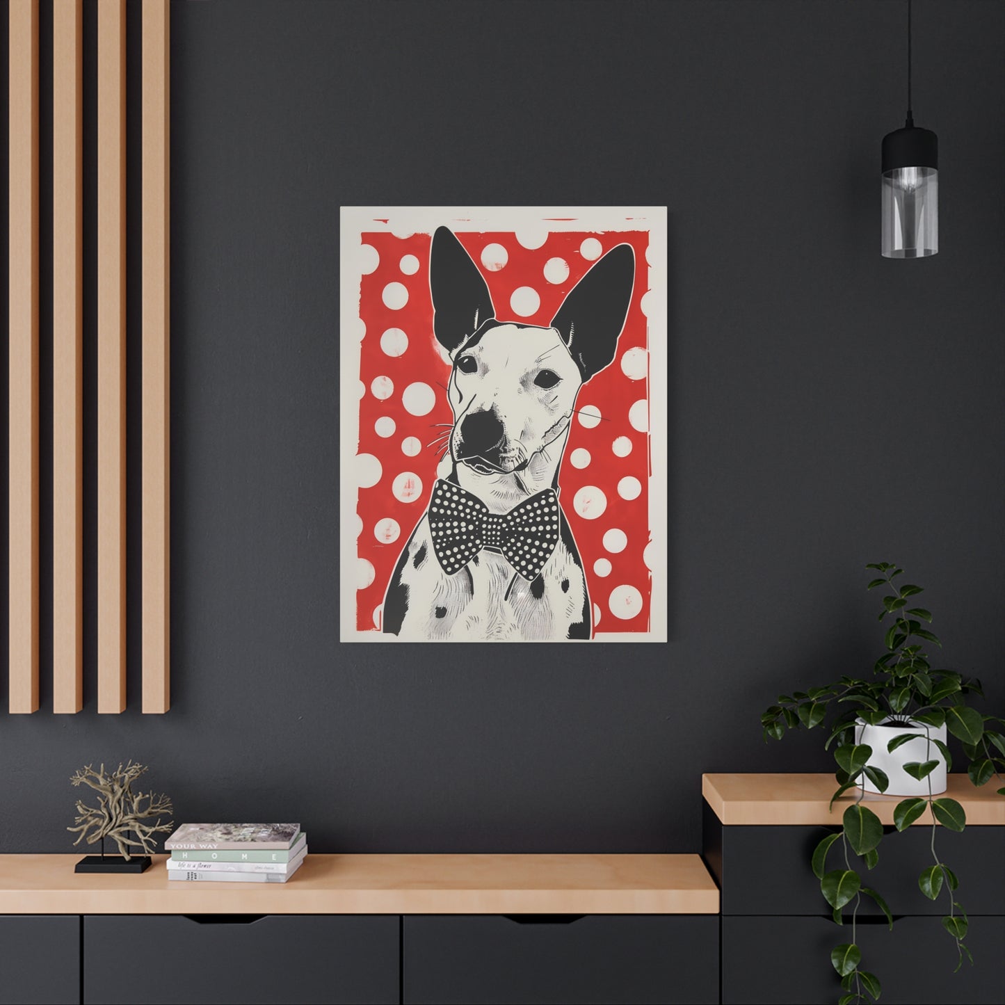 Dotted Elegance: Bull Terrier Charm