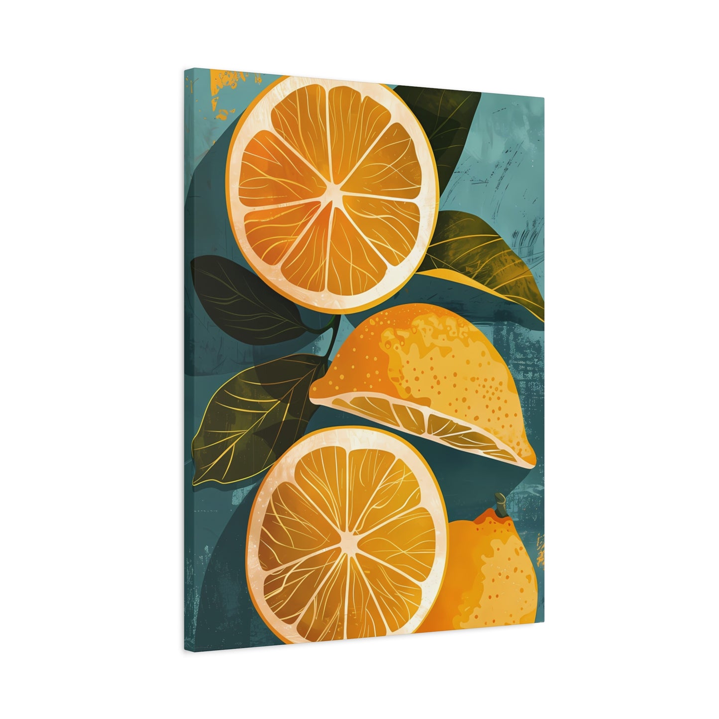 Citrus Harmony Retro Print