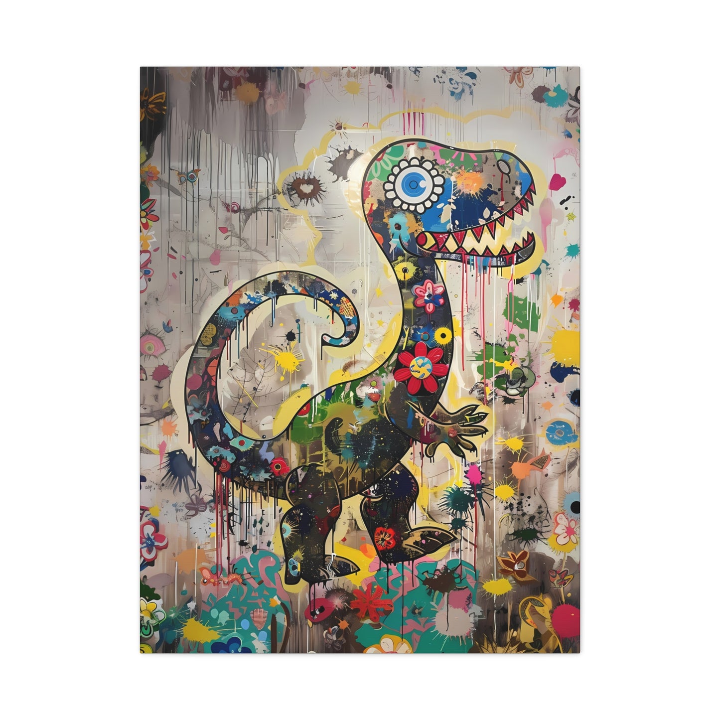 Jurassic Blooms Urban Canvas