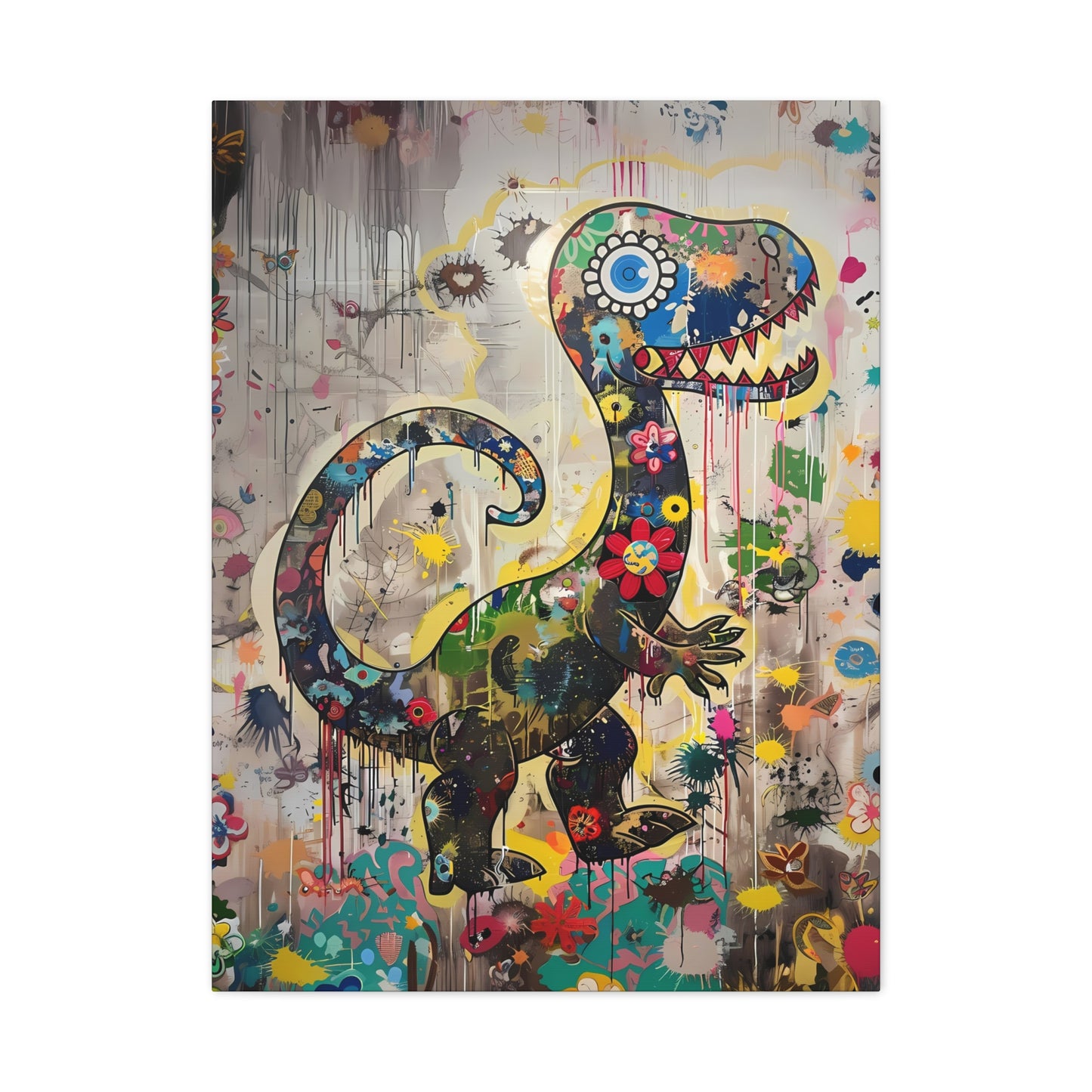 Jurassic Blooms Urban Canvas