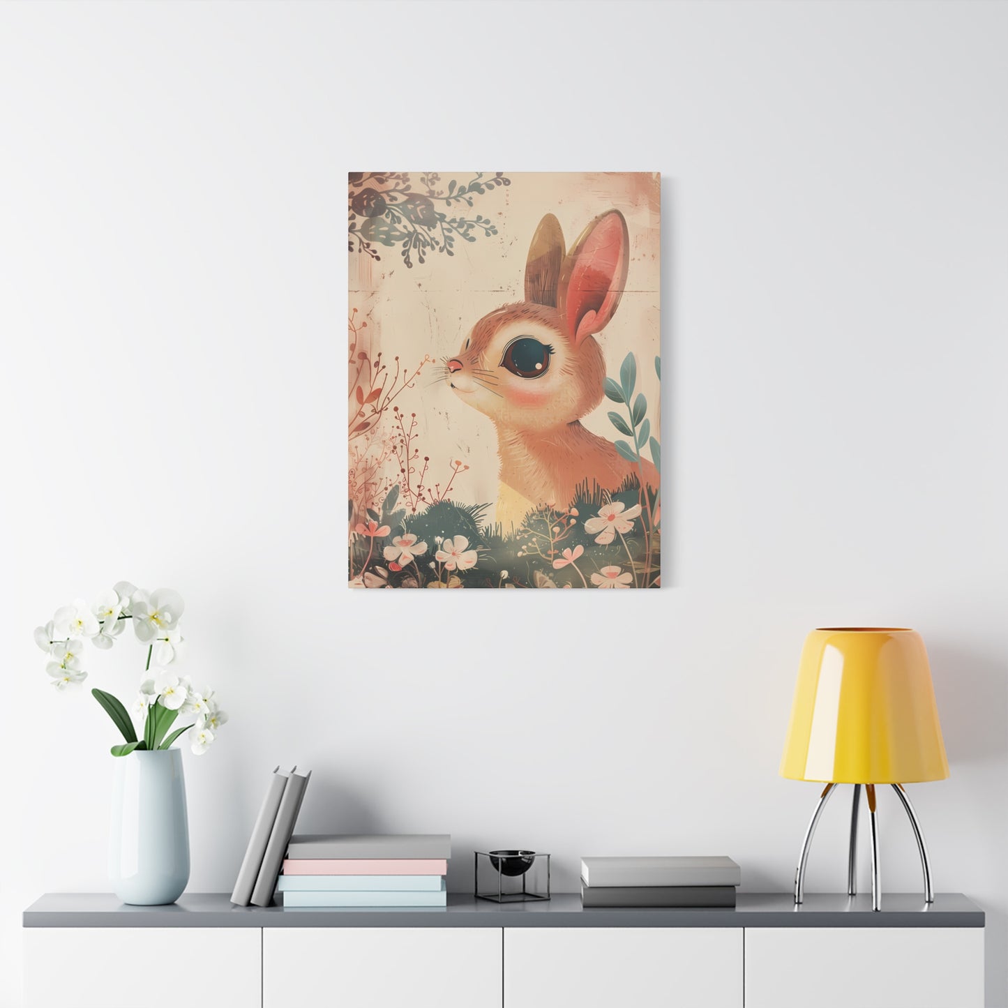 Whimsical Botanical Bunny Delight