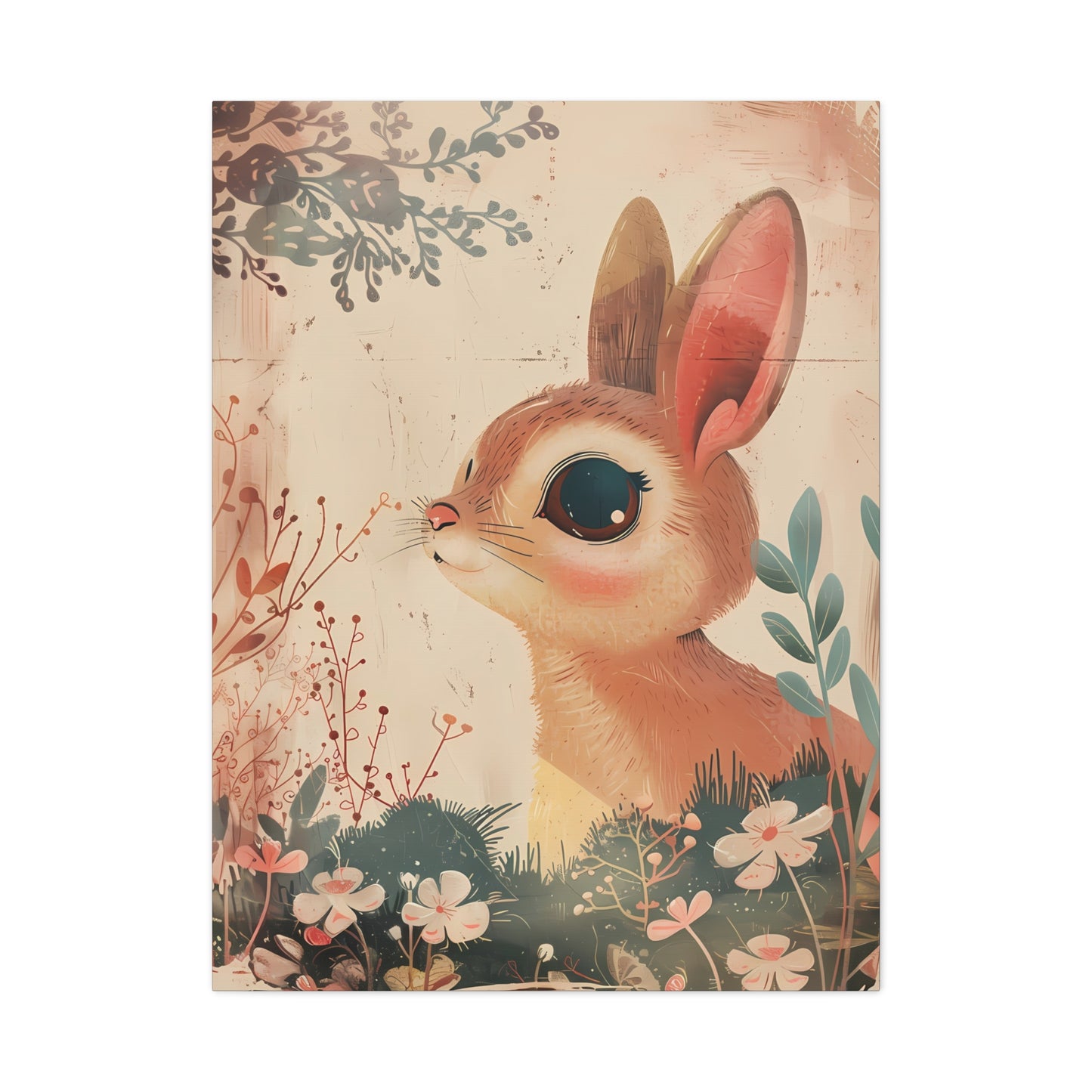 Whimsical Botanical Bunny Delight