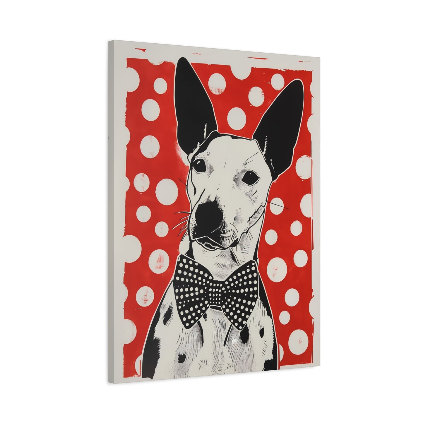 Dotted Elegance: Bull Terrier Charm