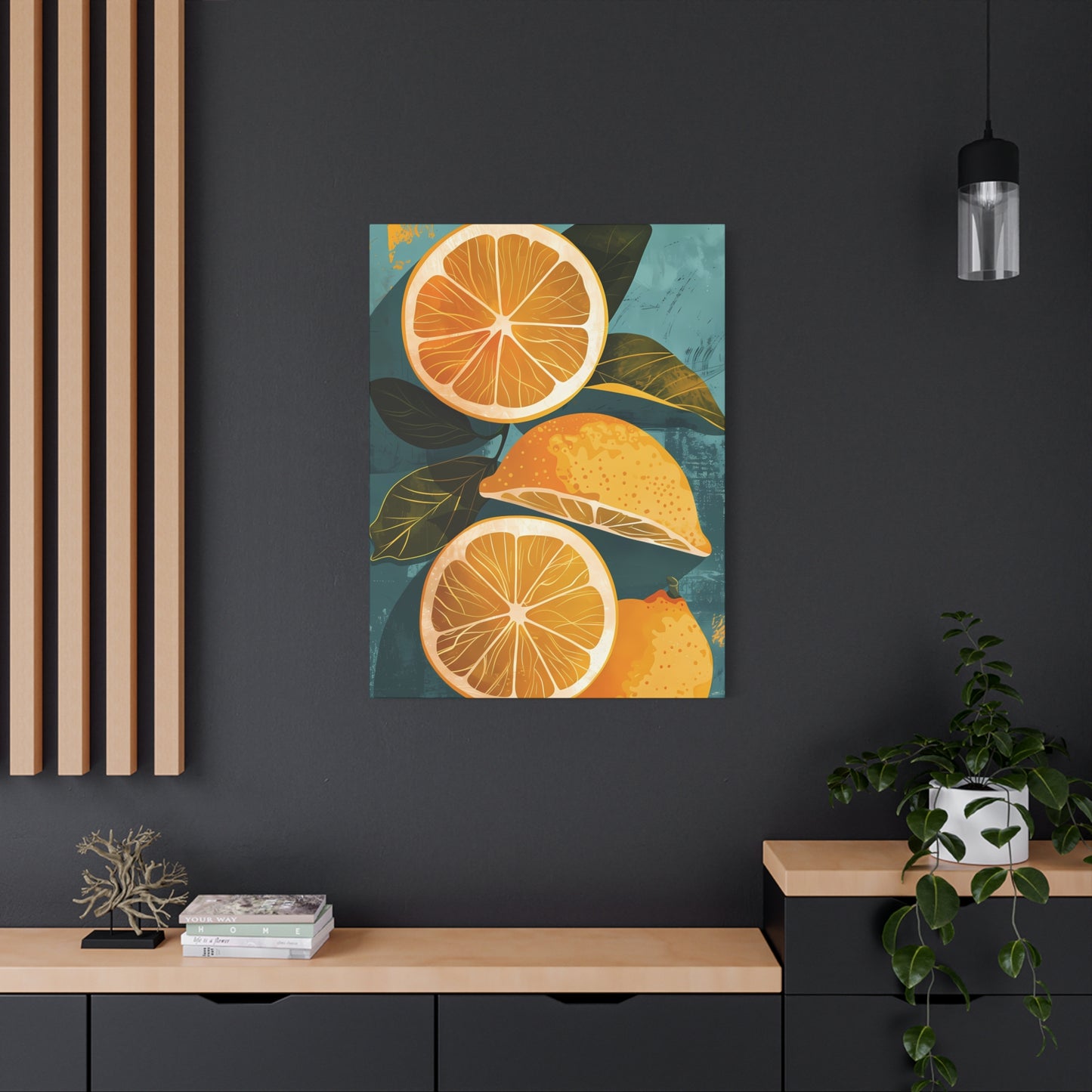 Citrus Harmony Retro Print