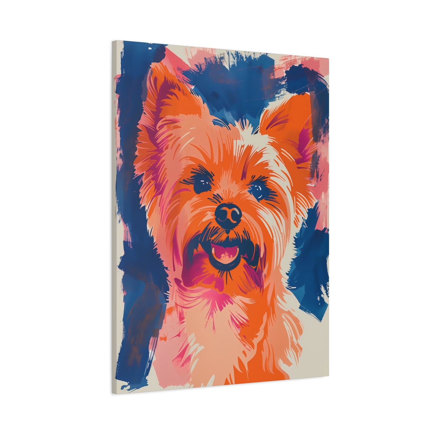 Yorkie Bliss in Colorful Abstraction