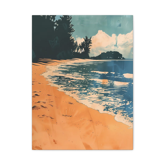 Coastal Escape in Orange and Blue