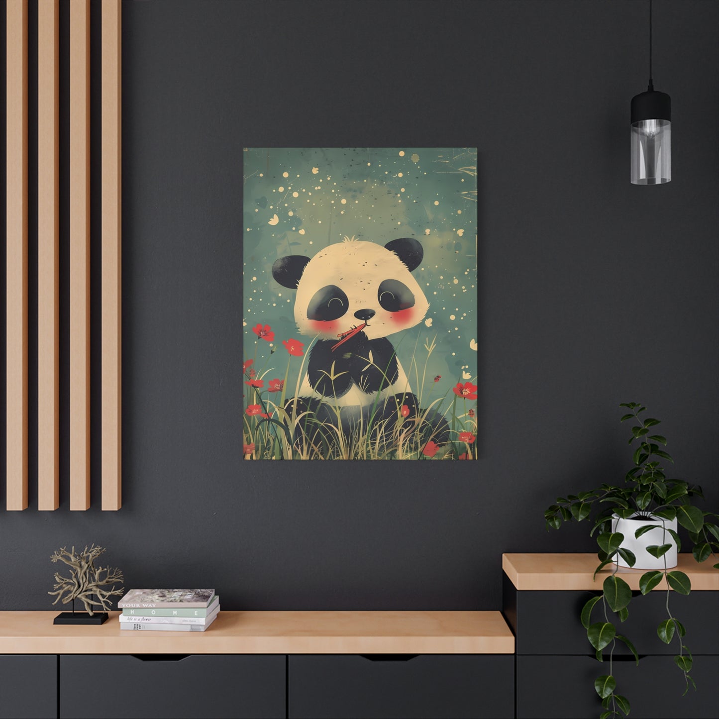 Nostalgic Panda in Bloom