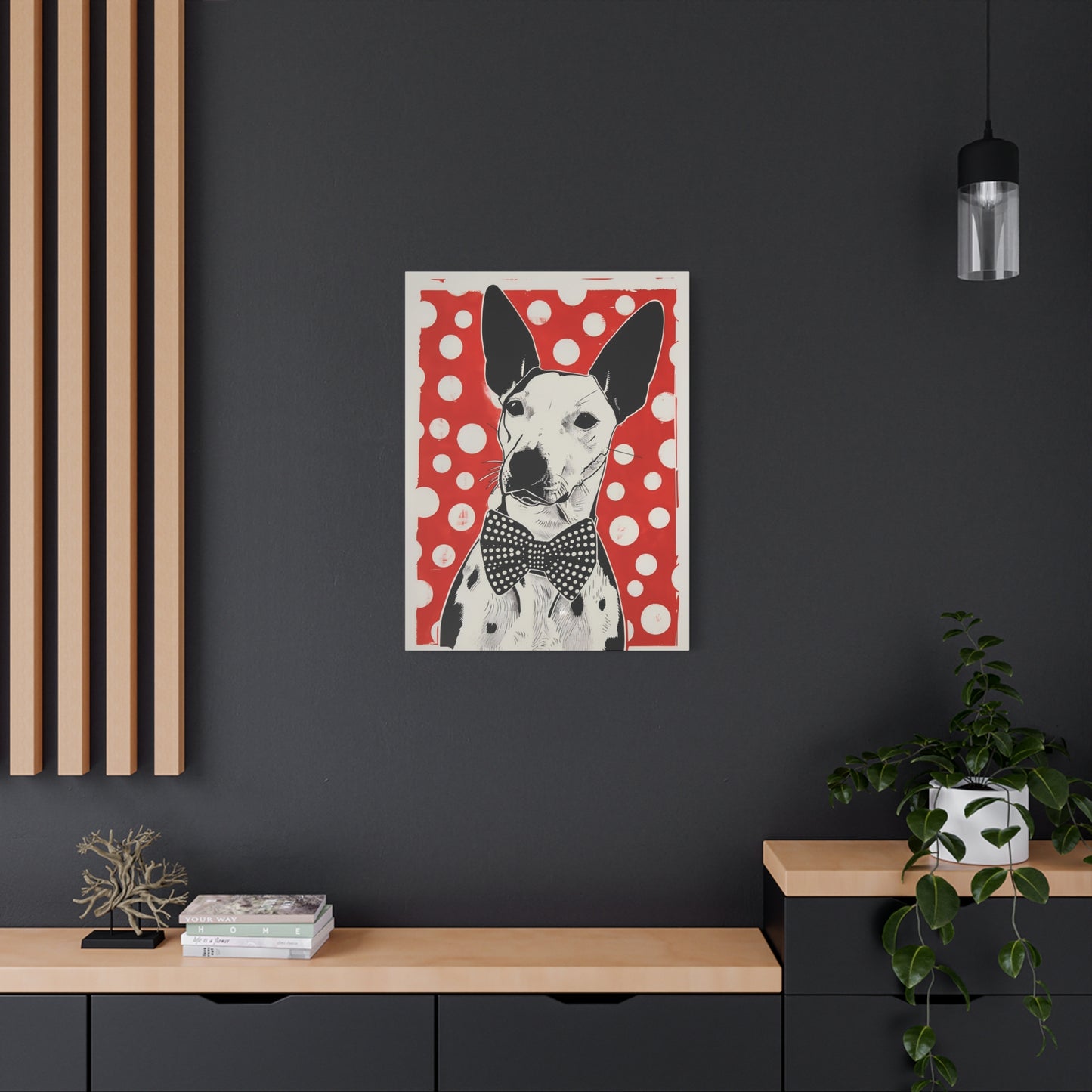 Dotted Elegance: Bull Terrier Charm