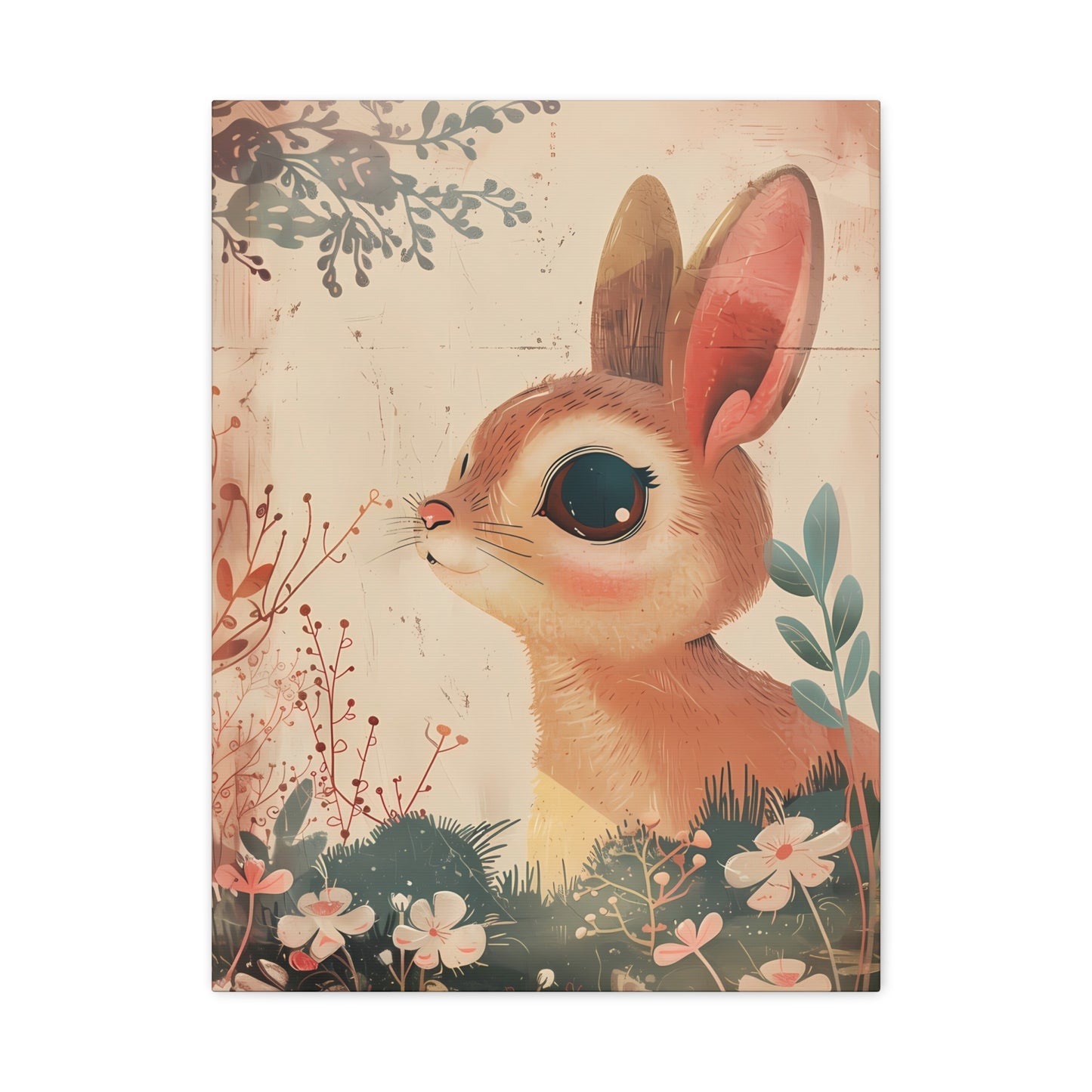 Whimsical Botanical Bunny Delight