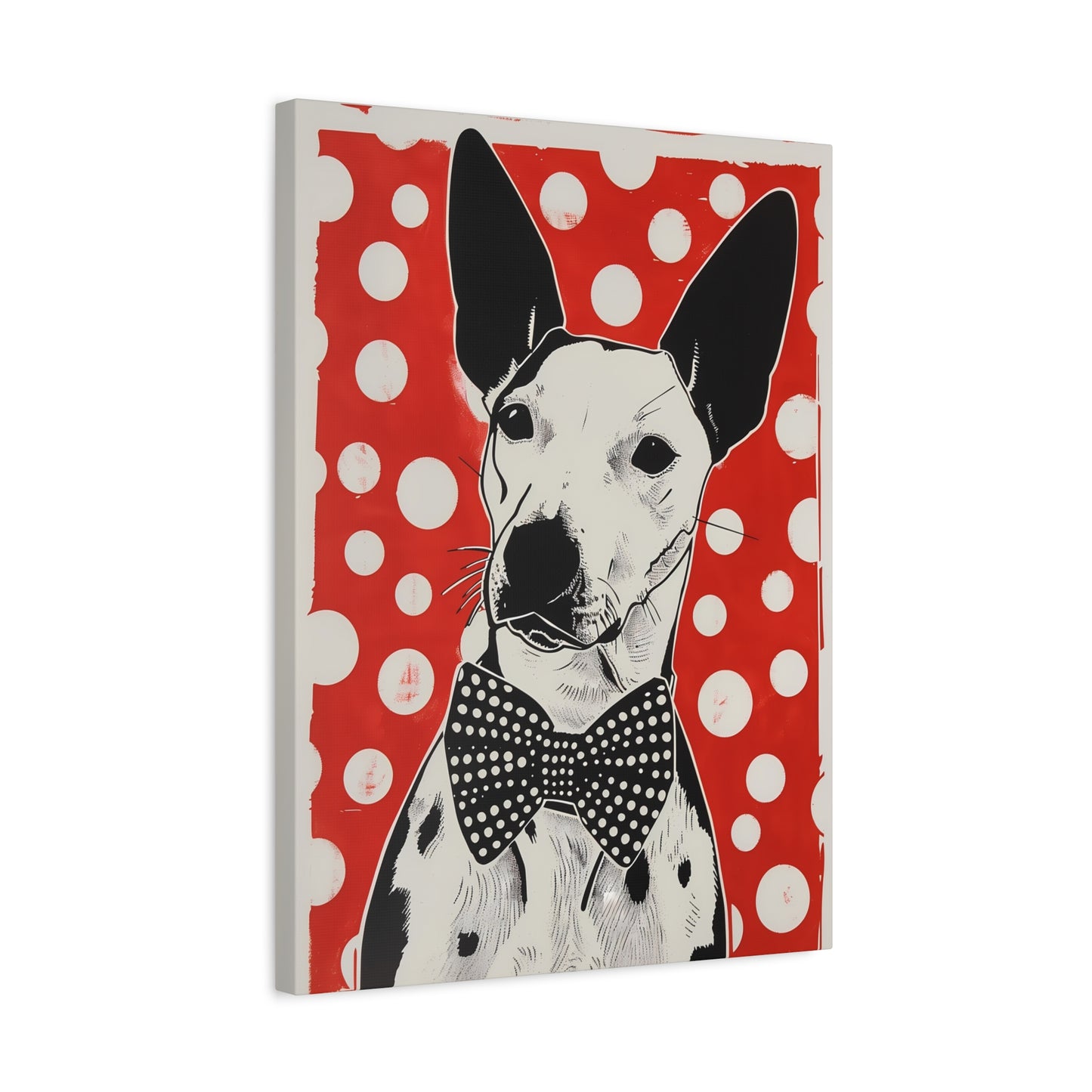 Dotted Elegance: Bull Terrier Charm