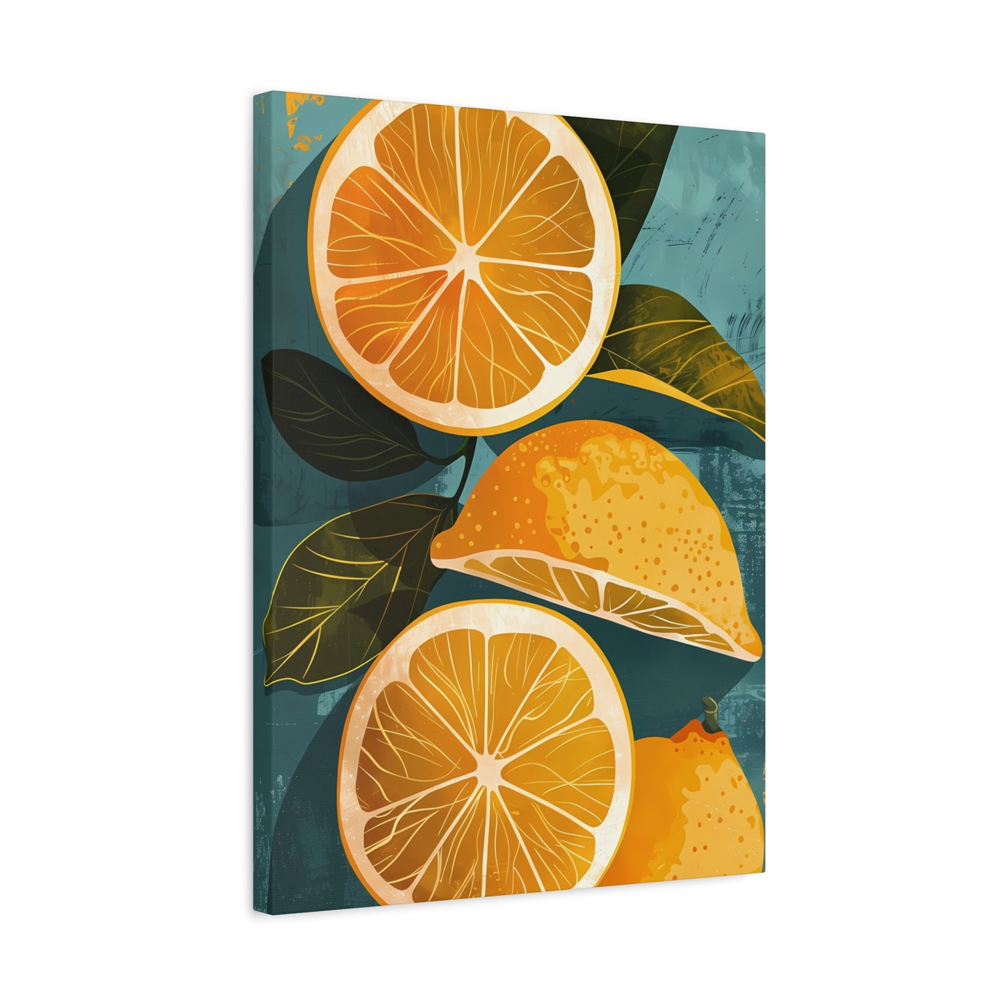 Citrus Harmony Retro Print