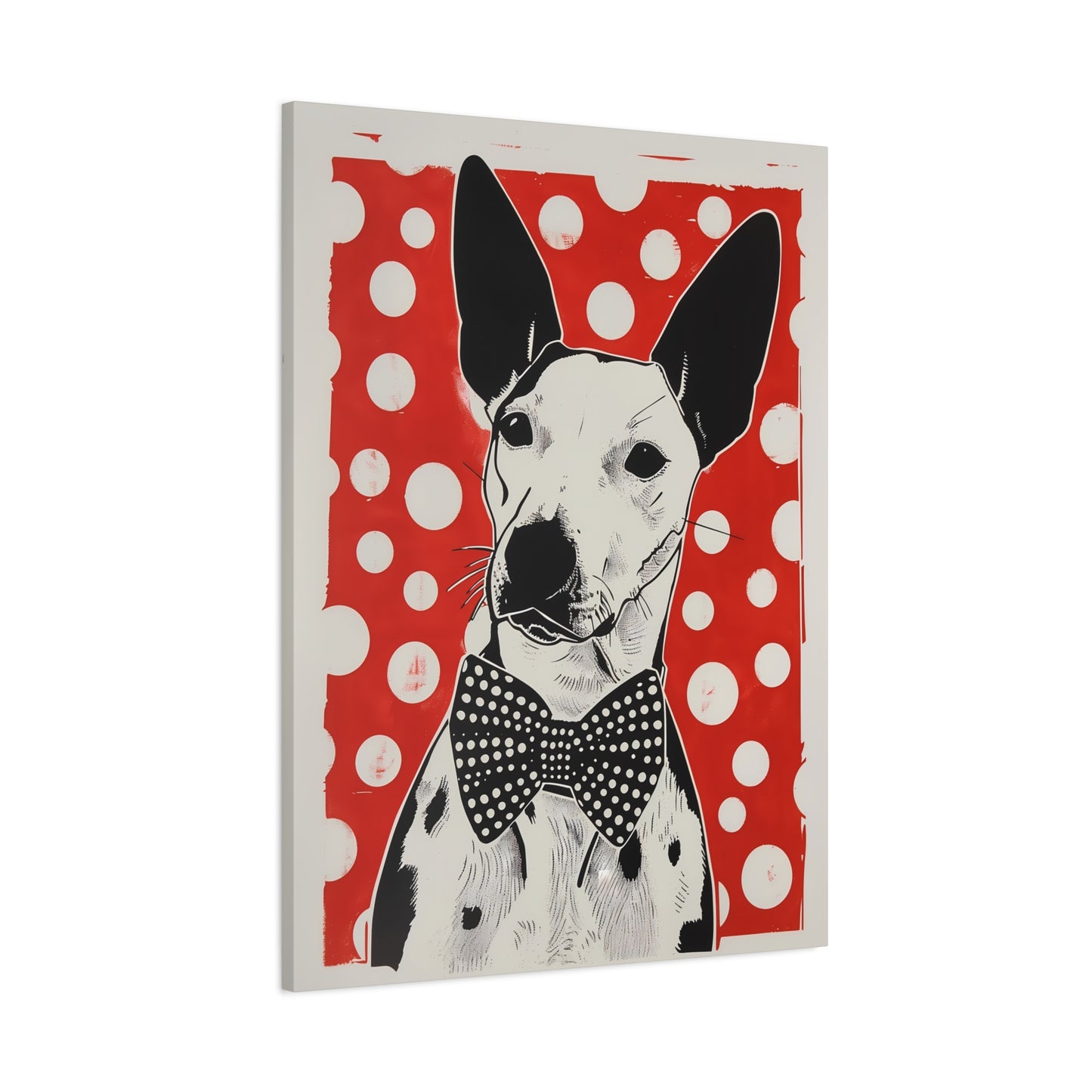 Dotted Elegance: Bull Terrier Charm